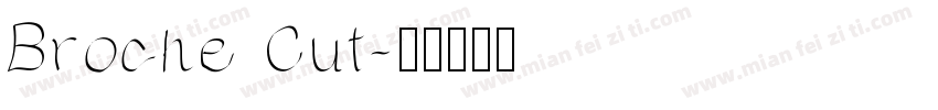 Broche Cut字体转换